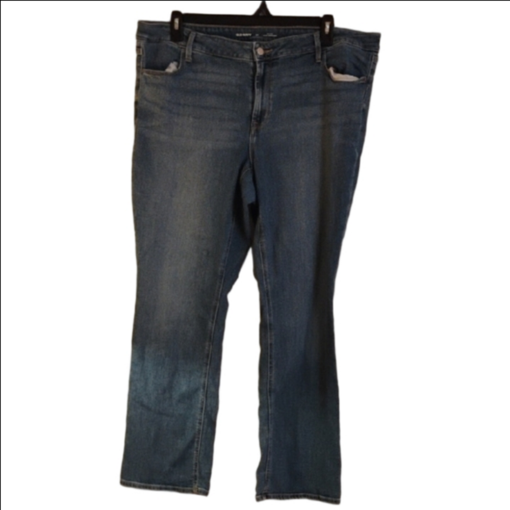 Old Navy Plus Size Blue Straight Leg Jeans Classic Fit.Size 20. Bootcut.